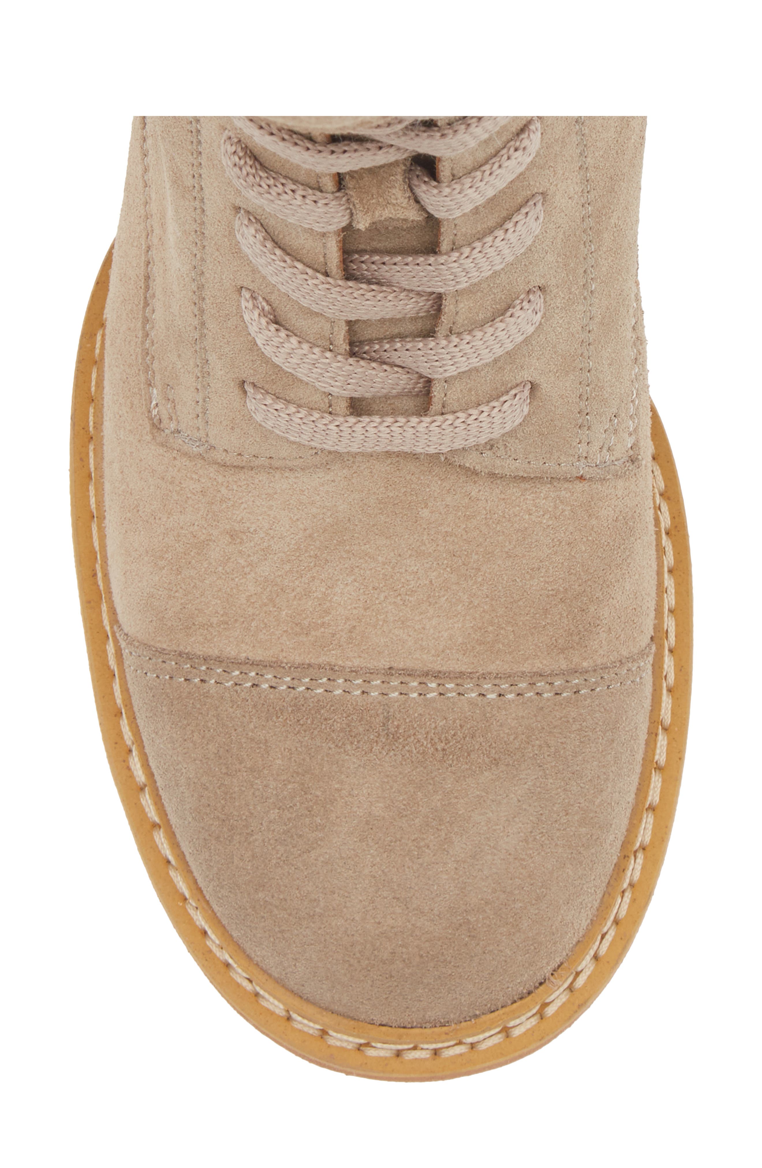 See by Chloé Mallory Lug Sole Bootie, Alternate, color, Beige