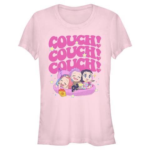 Junior's KPop Demon Hunters Cute Friendship Couch Time  Graphic T-Shirt