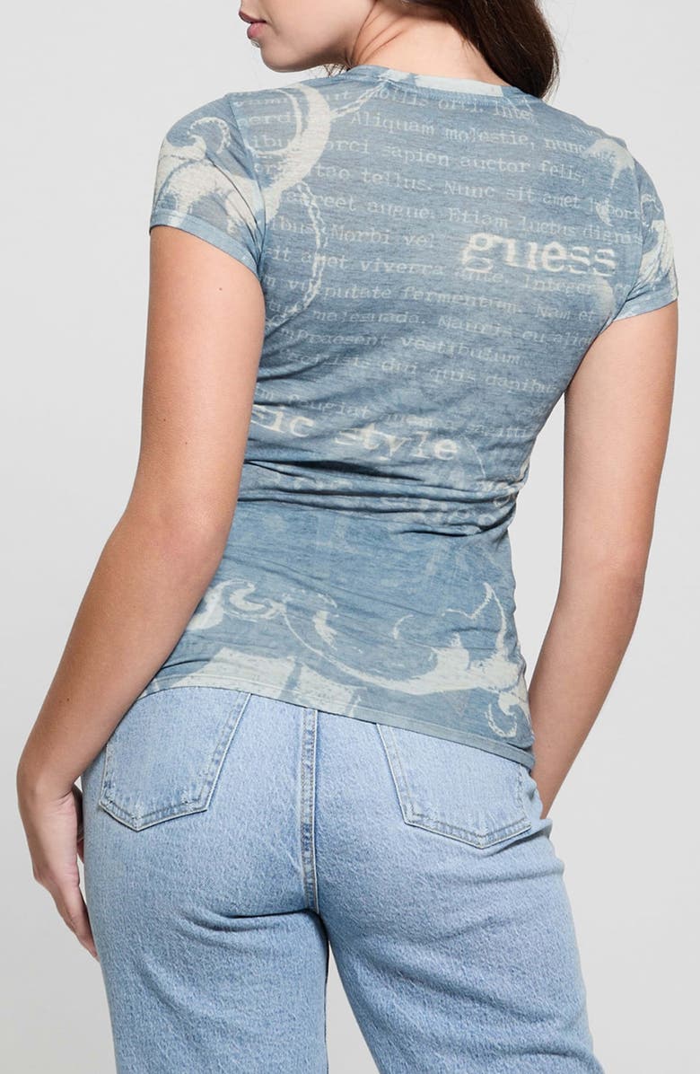 GUESS Montage Print T-Shirt, Alternate, color, Blue