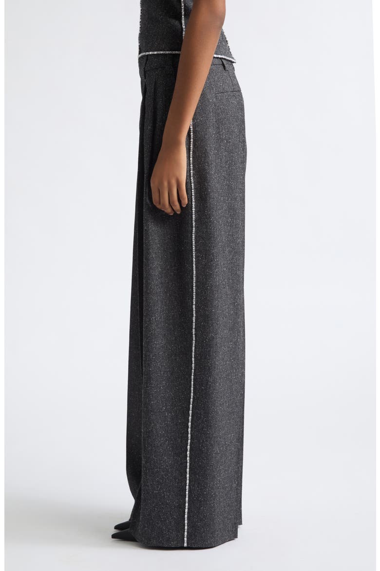 Mid Rise Tailored Wide Leg Pants, Alternate, color, CHARCOAL