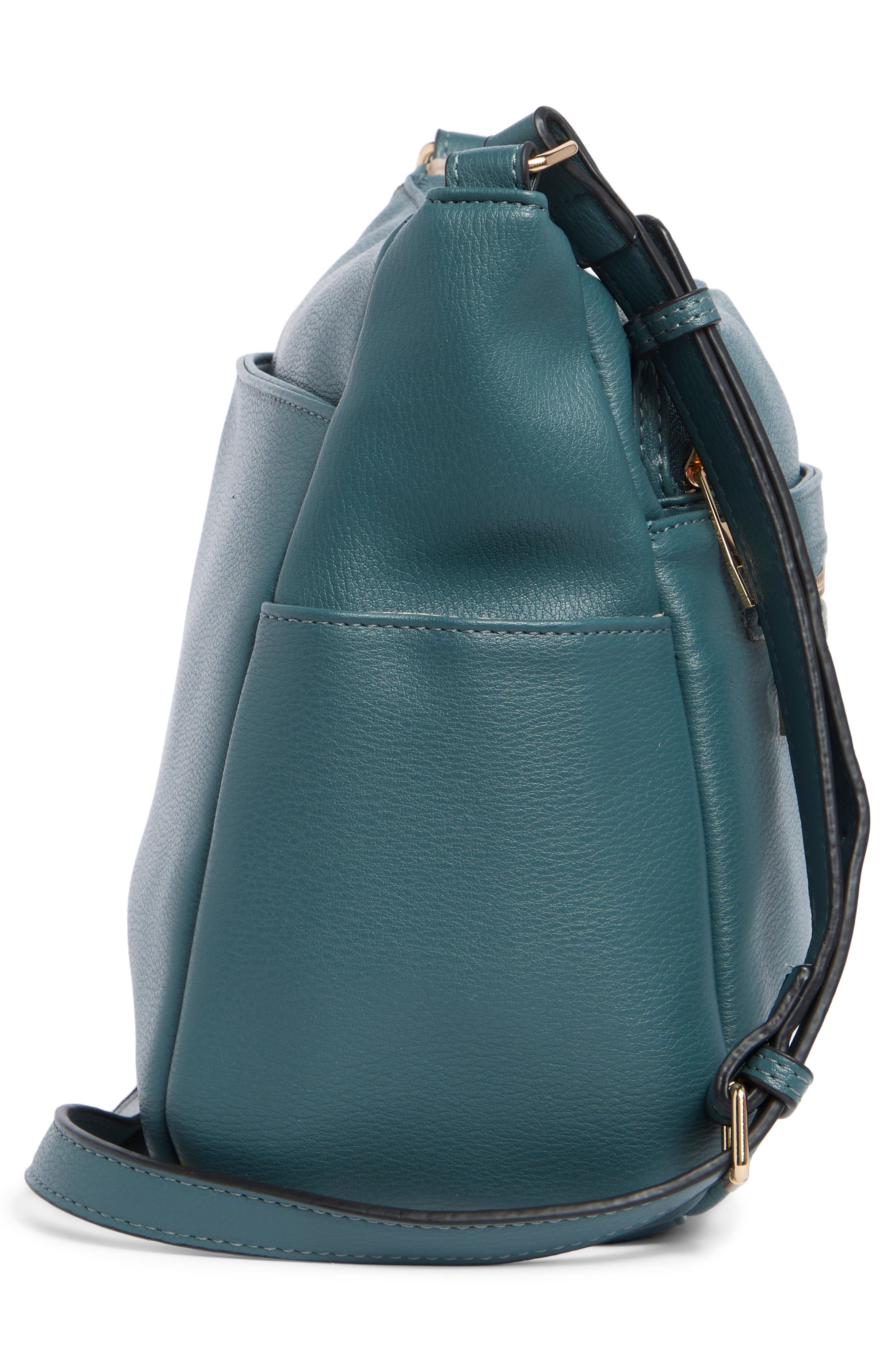 Pebble Multi-Pocket Crossbody Bag, Alternate, color, EMERALD