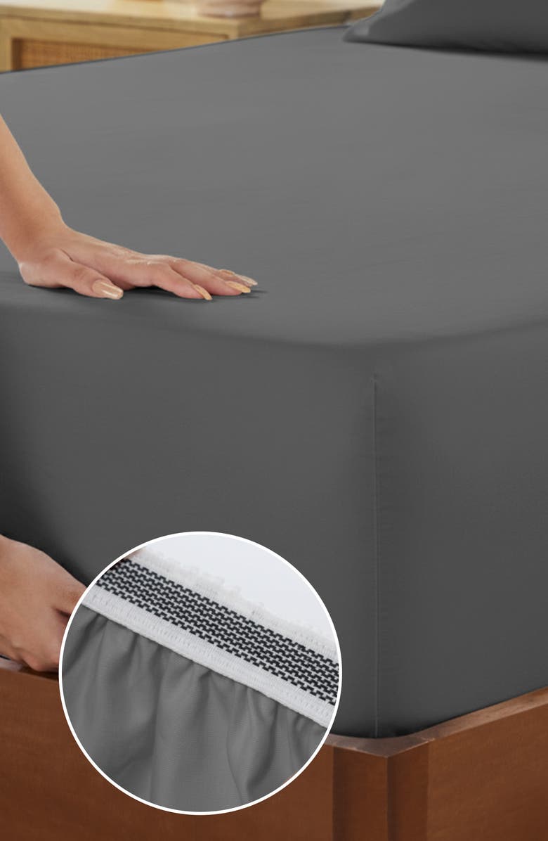 CALIFORNIA DESIGN DEN Hotel Luxe 800 Thread Count 100% Cotton Sateen Sheet Set, Alternate, color, Grey