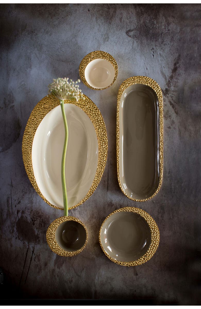 Lunares Cosmos Long Tray, Alternate, color, Taupe