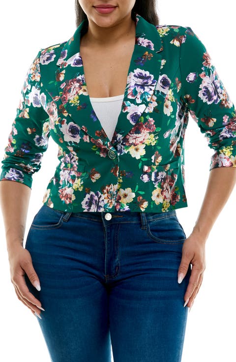 Cropped Single Button Bolero