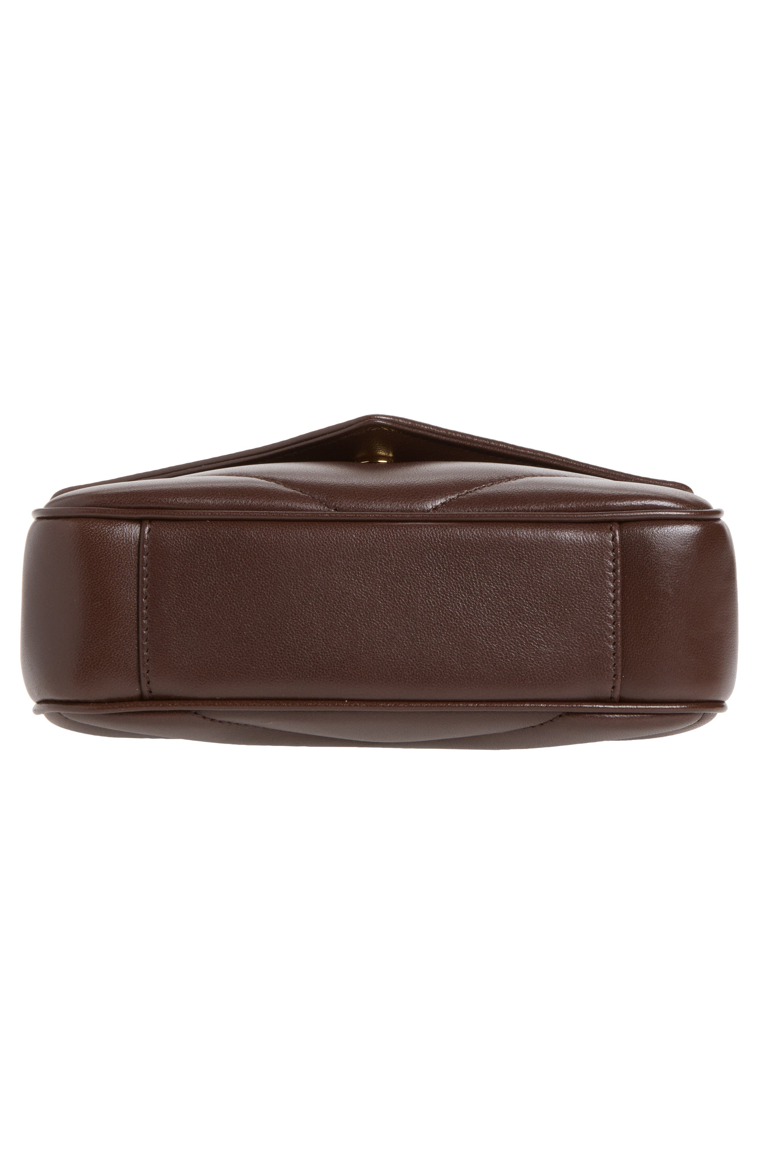 Mini Loulou Quilted Leather Shoulder Bag, Alternate, color, DEEP HICKORY