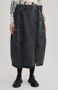 LUUKAA Noa Balloon Denim Skirt