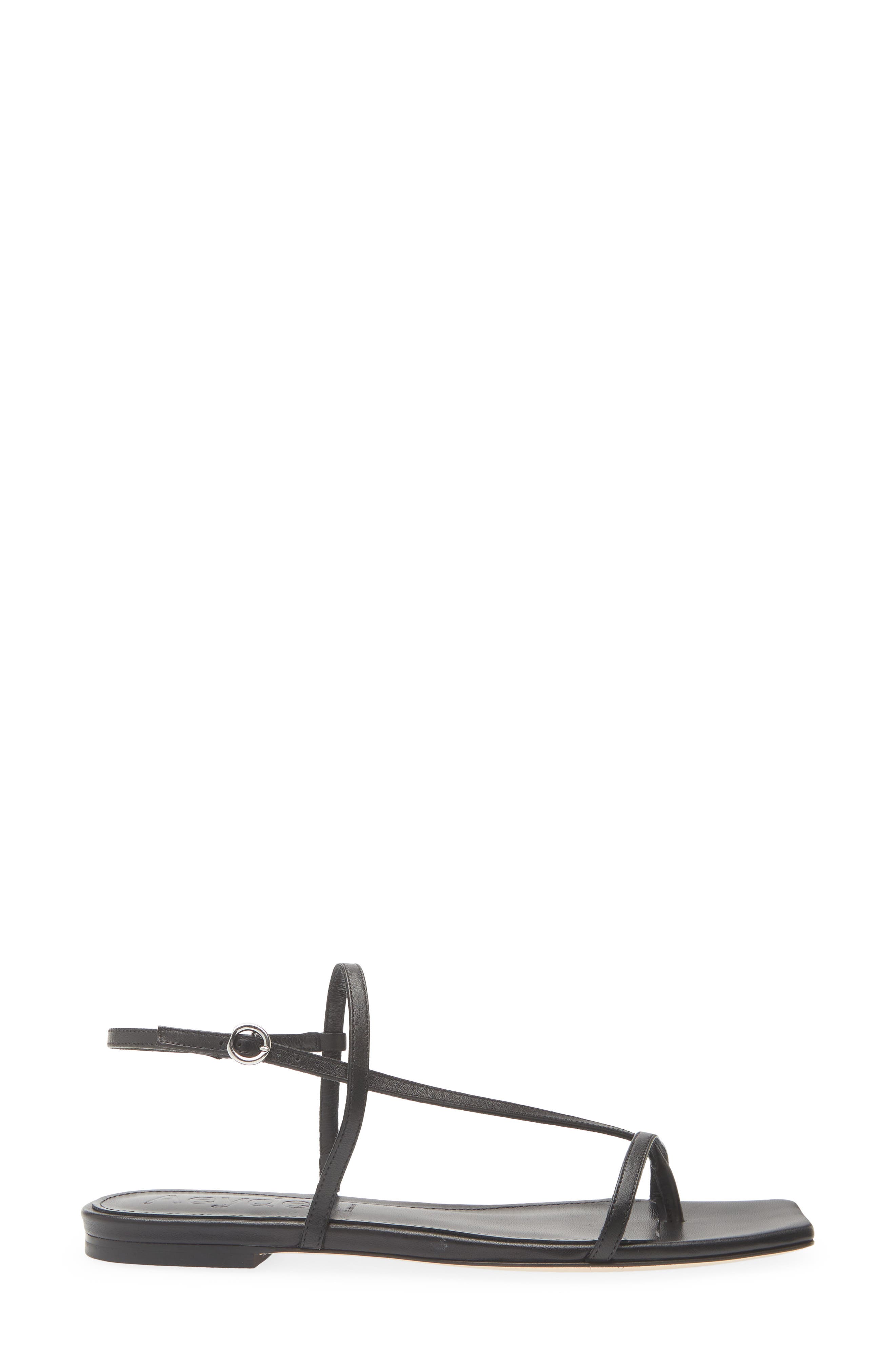aeyde Ella Sandal, Alternate, color, Black