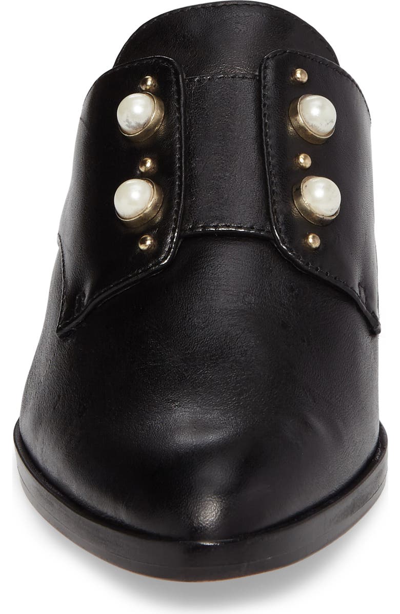 Schutz Jaine Imitation Pearl Embellished Mule, Alternate, color,
