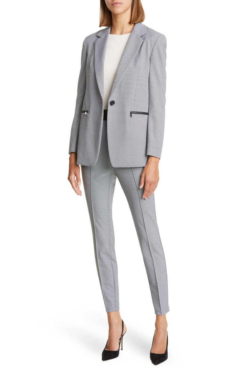 BOSS Jocalua Houndstooth Check Blazer, Alternate, color, 