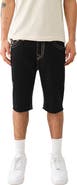 True Religion Brand Jeans Rocco Super T Raw Hem Skinny Denim Shorts