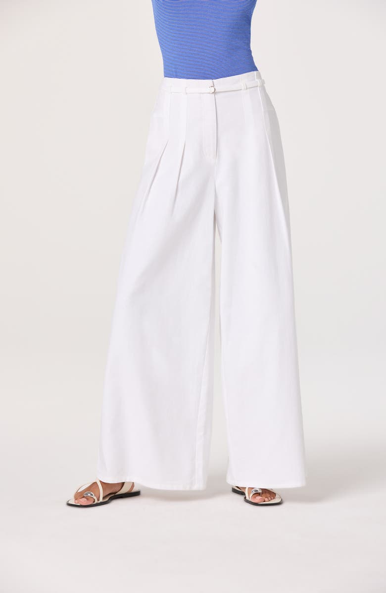 ASTR the Label Aiden Belted Wide Leg Pants, Alternate, color, White