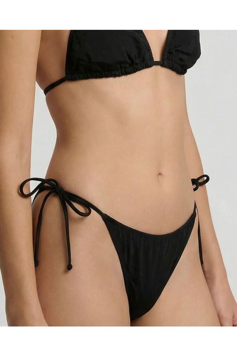 Solid Womens Bikini Bottom, Alternate, color, Black