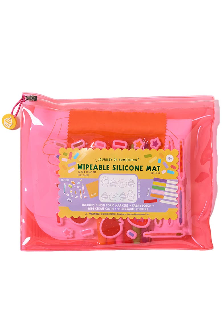 Wipeable Silicone Mat, Sweet As, Reusable Coloring Kit, Main, color, Multicolored