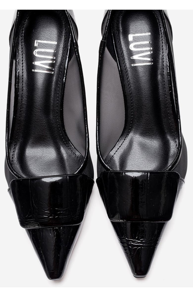 Prologue Shoes Ola Stiletto Pump, Alternate, color, Black Patent