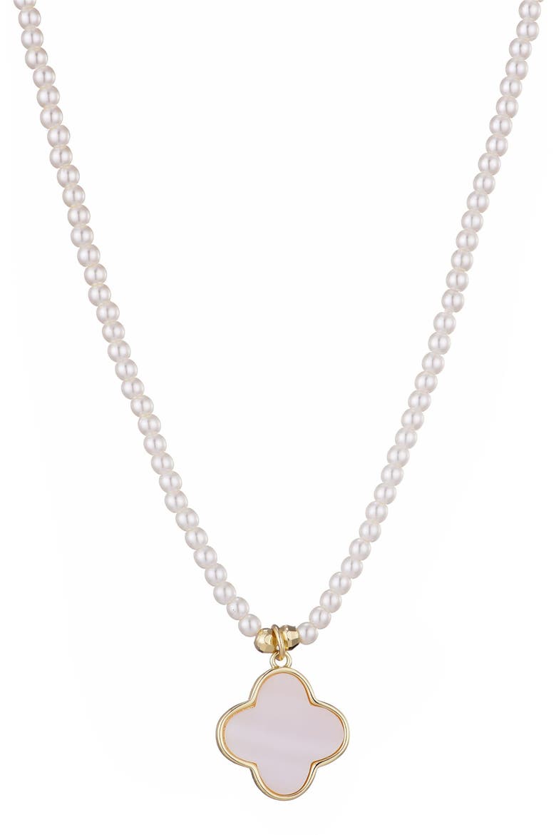 Set of 3 Assorted Clover Pendant Necklaces, Alternate, color, GOLD/ SILVER