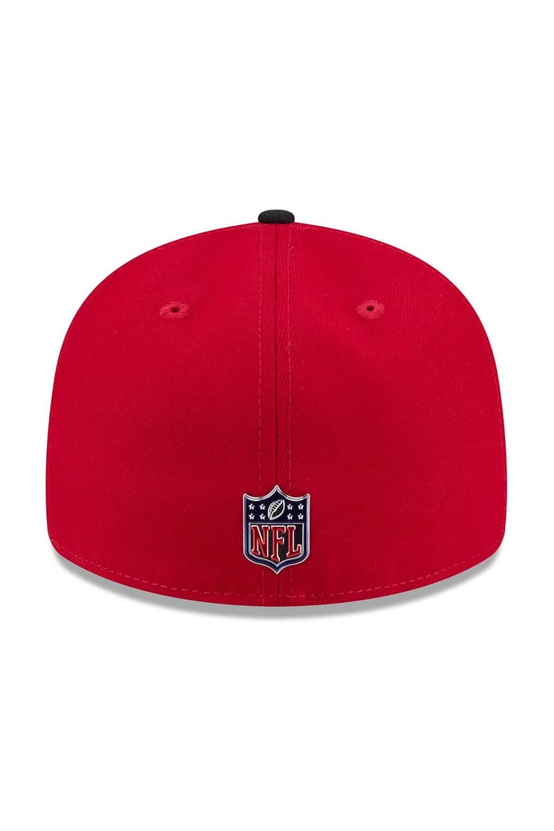 Men's New Era  Scarlet/Black San Francisco 49ers 2026 NFL Draft Pre-Curved 59FIFTY Fitted Hat, Alternate, color, Scarlet
