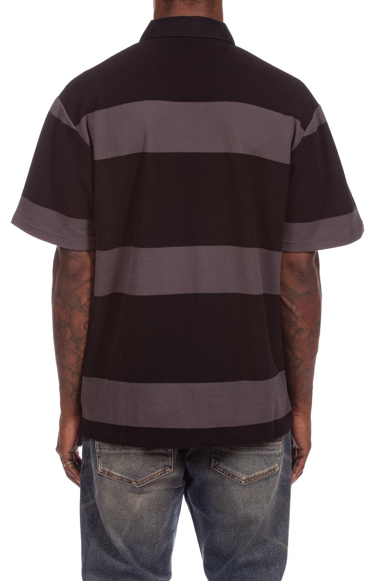 ICECREAM Strawberry Appliqué Polo, Alternate, color, Black
