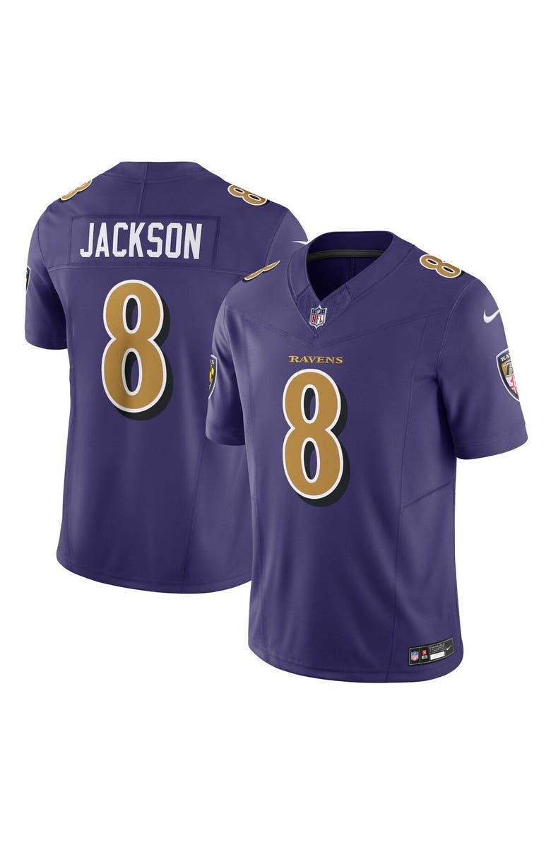 Nike Men's Nike Lamar Jackson Purple Baltimore Ravens Vapor F.U.S.E. Limited Jersey, Main, color,