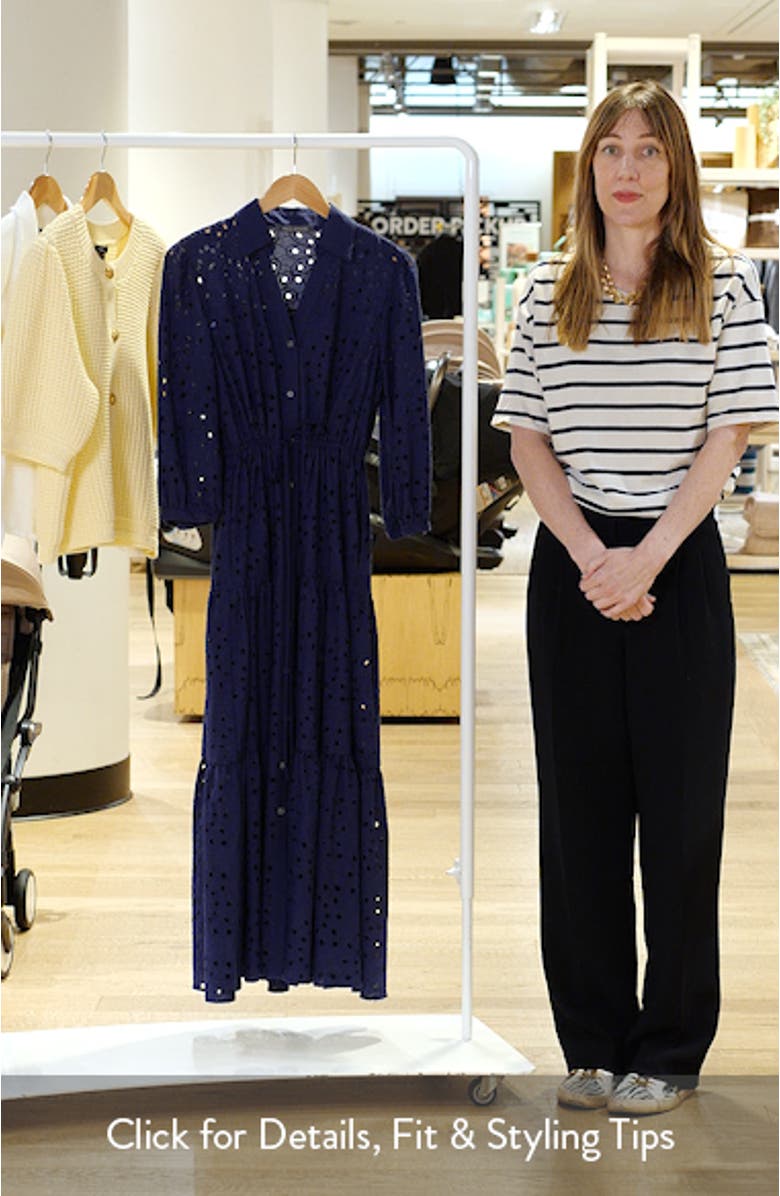 Cotton Eyelet Shirtdress, sales video thumbnail