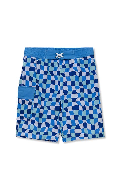 Boys Chlorine Resistant Cargo Long Board Short