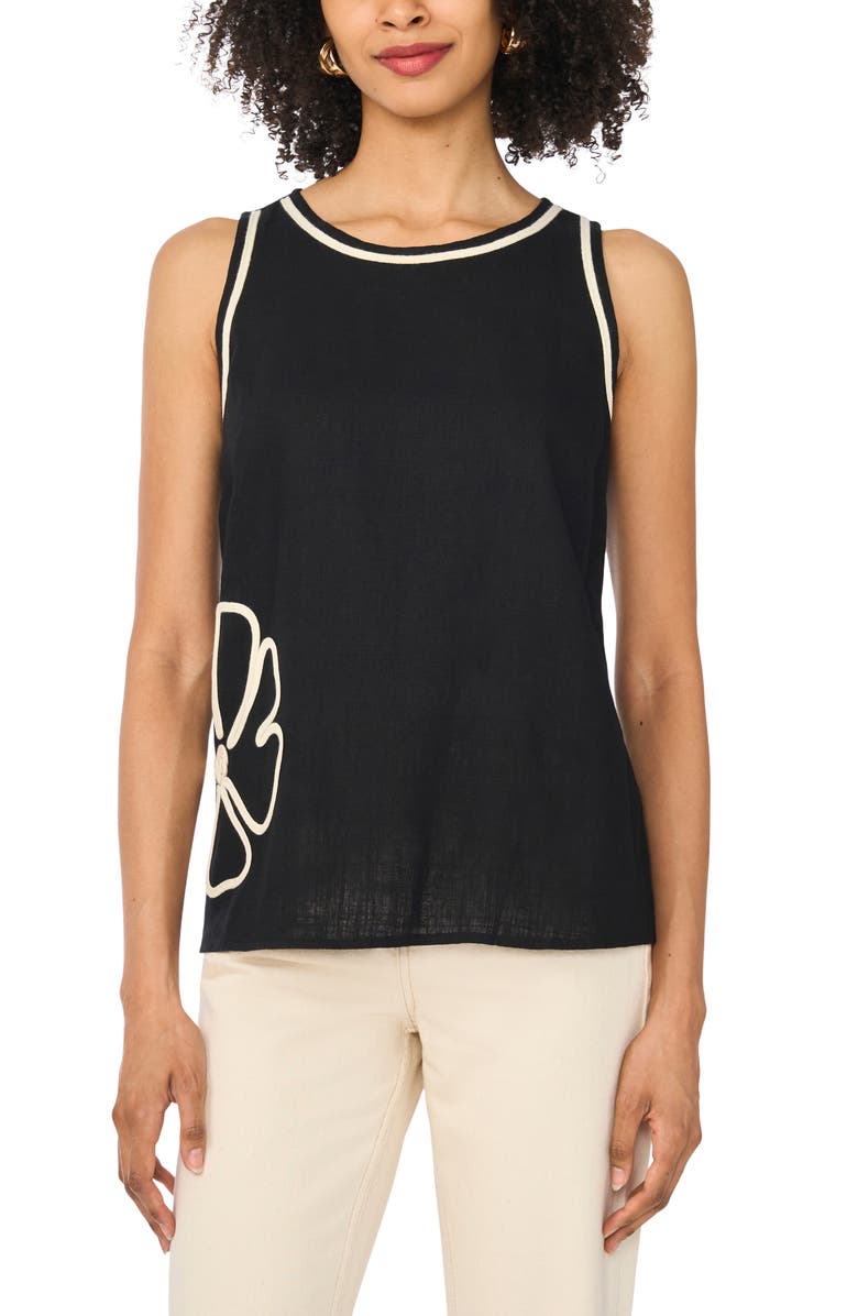 Vince Camuto Sleeveless Top, Alternate, color, Rich Black