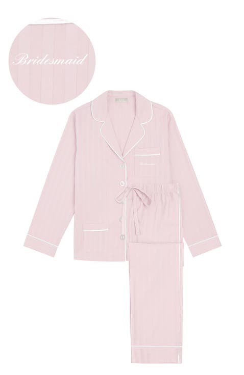 Bridesmaid Cotton Long Pajama Set