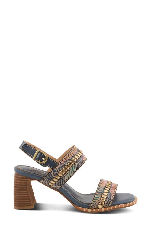 L'artiste By Spring Step Starstud Slingback Sandal In Blue Multi