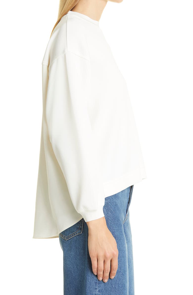 Club Monaco Modern Sweatshirt, Alternate, color, Egret