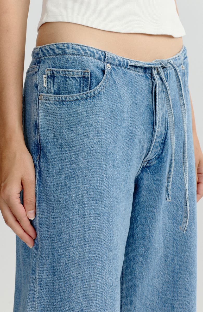 DL1961 Sienna Drawstring Low Rise Relaxed Wide Leg Jeans, Alternate, color, River Aura