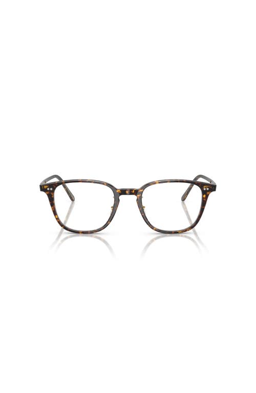 Oliver Peoples 49mm Rectangle Optical Glasses In Brown