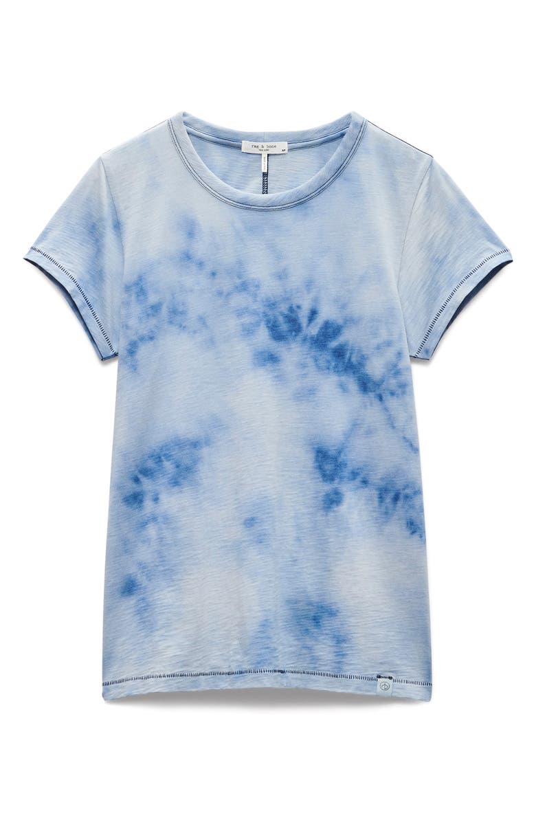 rag & bone The Slub Tie Dye T-Shirt, Alternate, color, Blue Multi