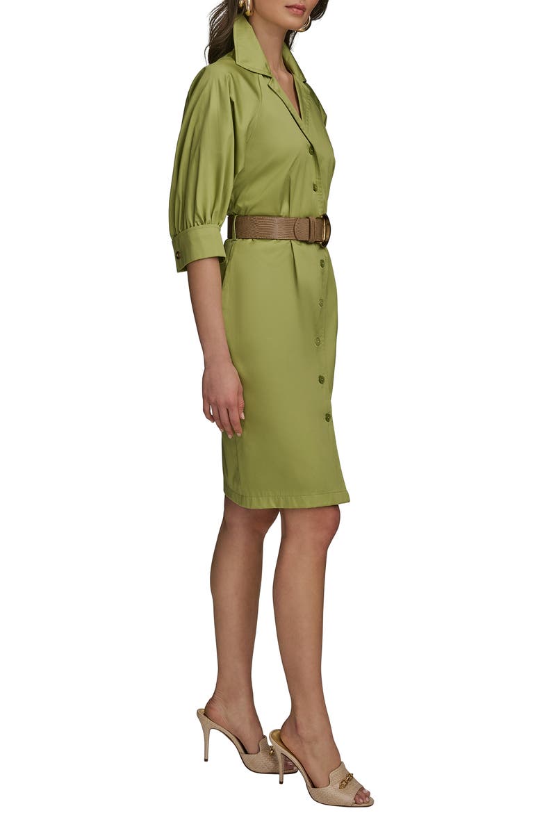 Belted Shirtdress, Alternate, color, KIWI