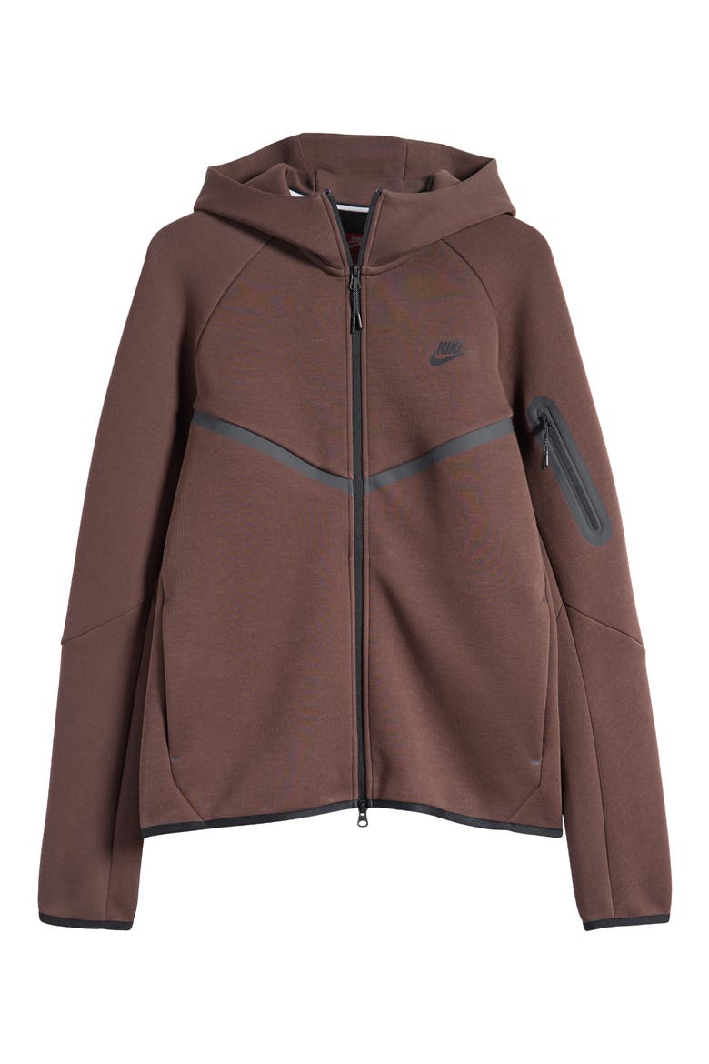 Tech Windrunner Zip Hoodie, Alternate, color, BAROQUE BROWN/ BLACK