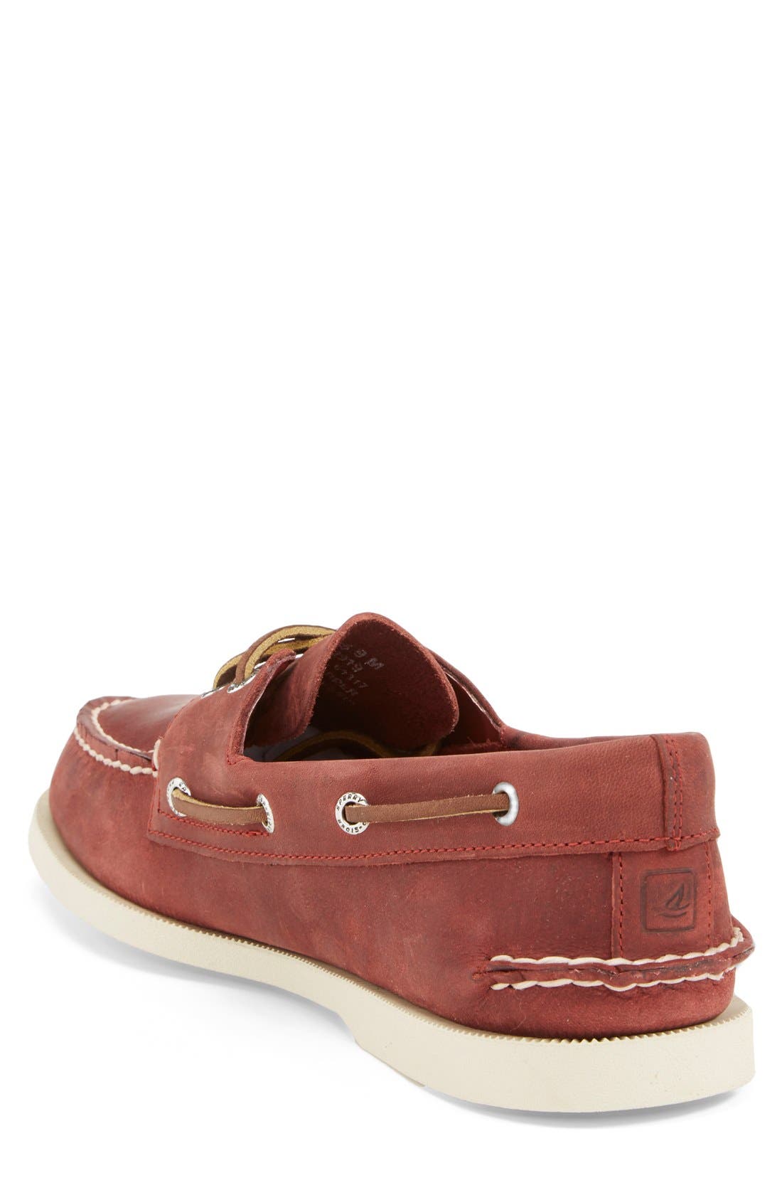 Sperry 'Authentic Original' Boat Shoe, Alternate, color, BURGUNDY LEATHER