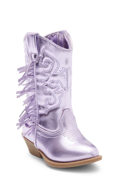 Kids' Fringe Metallic Western Boot (Walker, Toddler & Little Kid)