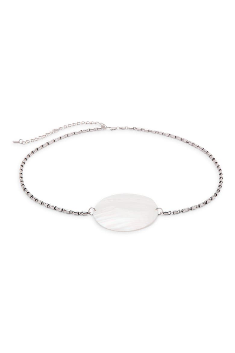 Shell Detail Chain Belt, Main, color, SILVER