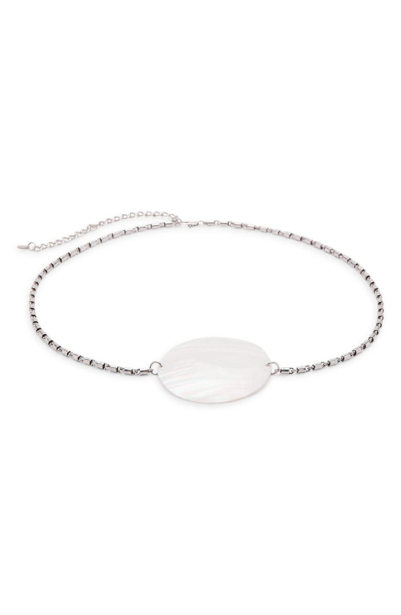 MANGO Shell Detail Chain Belt, Main, color,