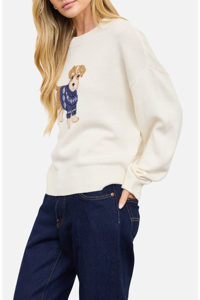 Dog Pullover Sweater, Alternate, color, CREAM