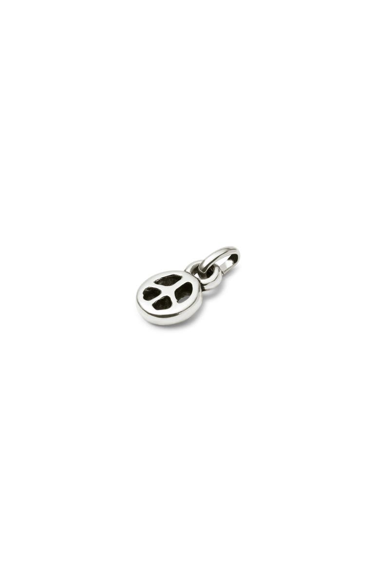 Charm with a Peace Symbol, Alternate, color, Silver