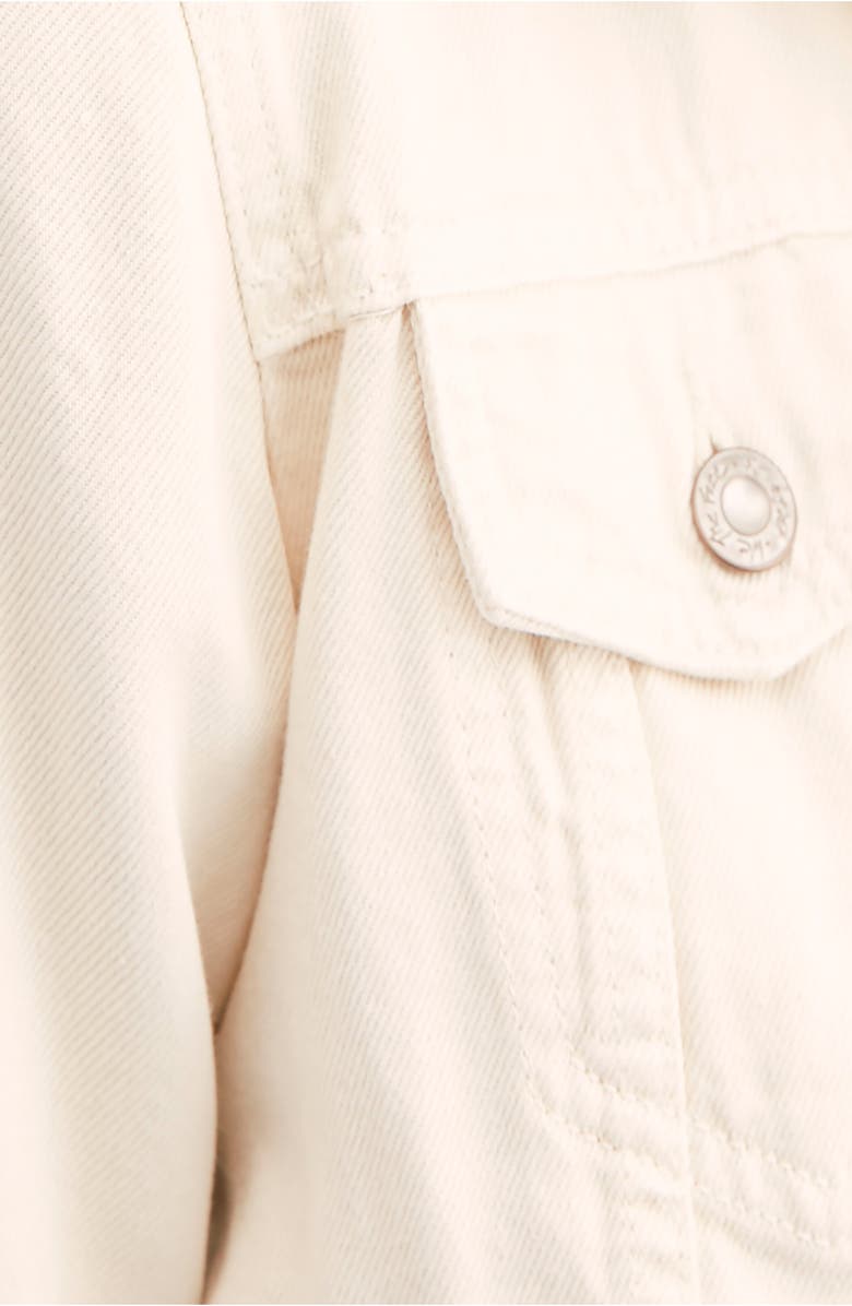 Free People We the Free Rumors Denim Jacket, Alternate, color, Ivory