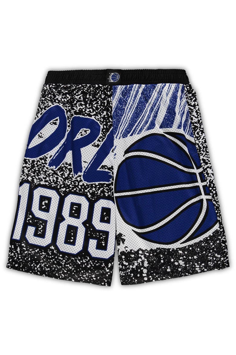 Men's Mitchell & Ness Black Orlando Magic Big & Tall Hardwood Classics Jumbotron Shorts, Main, color, Black