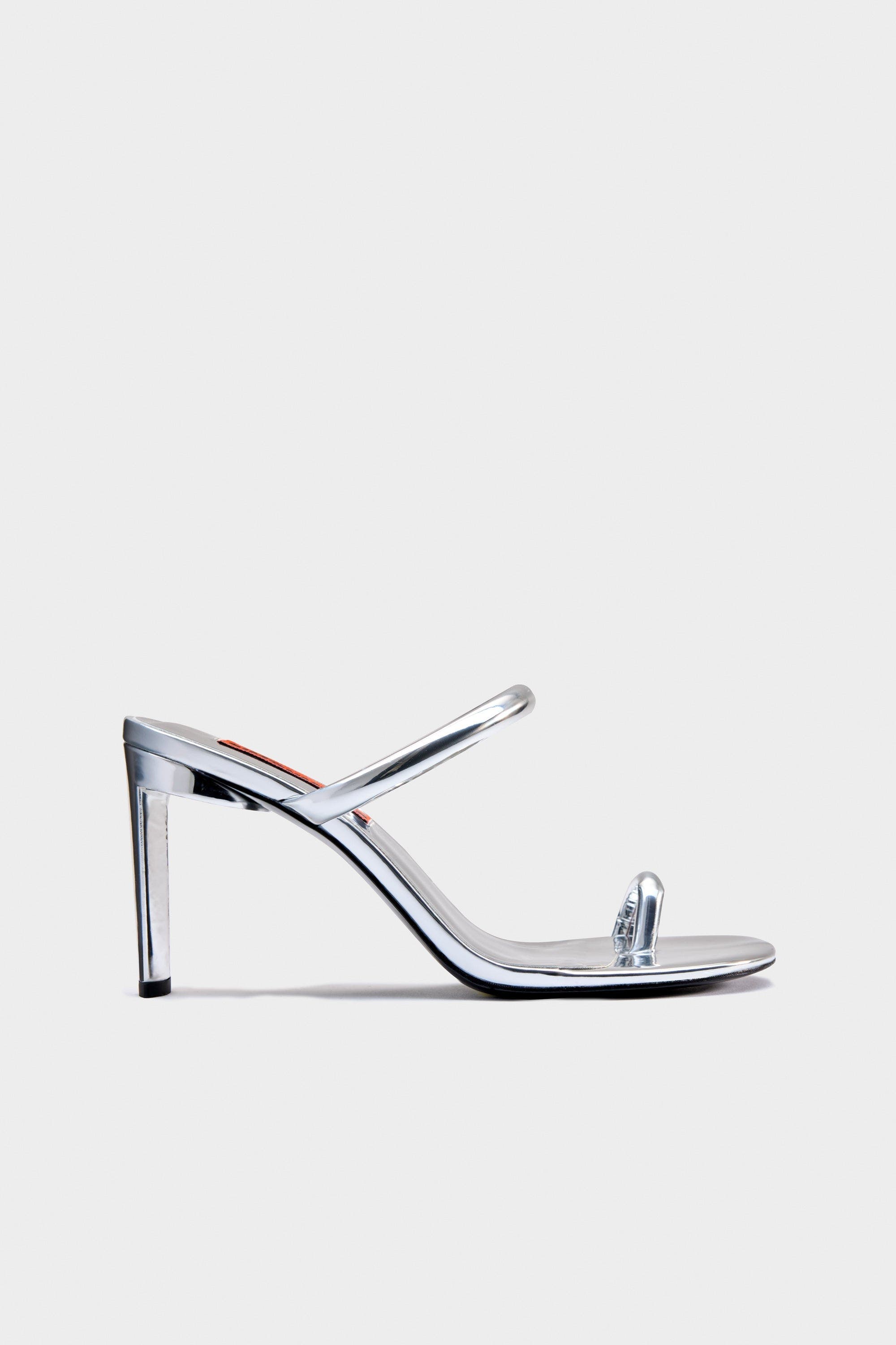 SIMONMILLER Pipe Heel, Alternate, color, Silver