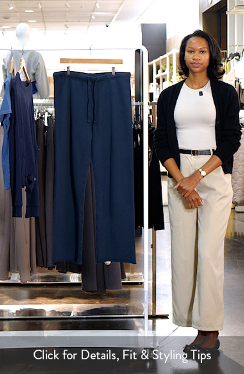 Catherine Raw Hem Cotton Sweatpants, sales video thumbnail