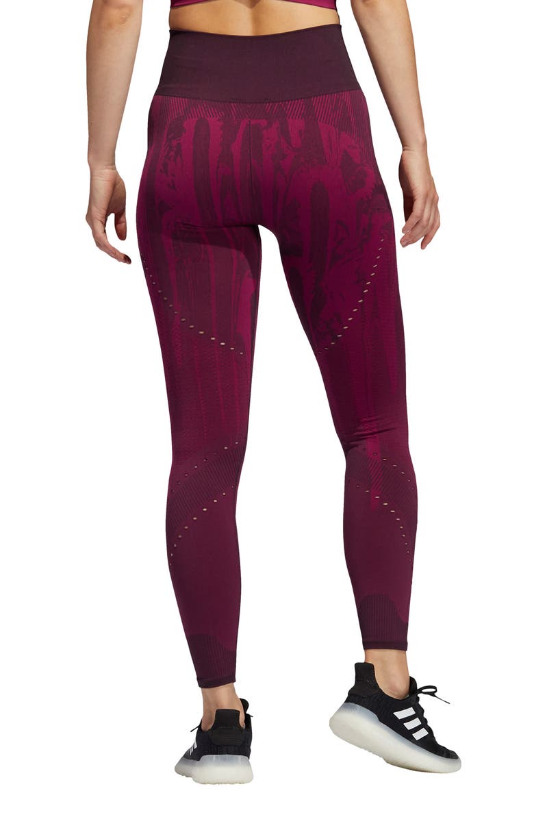 adidas High Waist Primeknit Leggings, Alternate, color, 