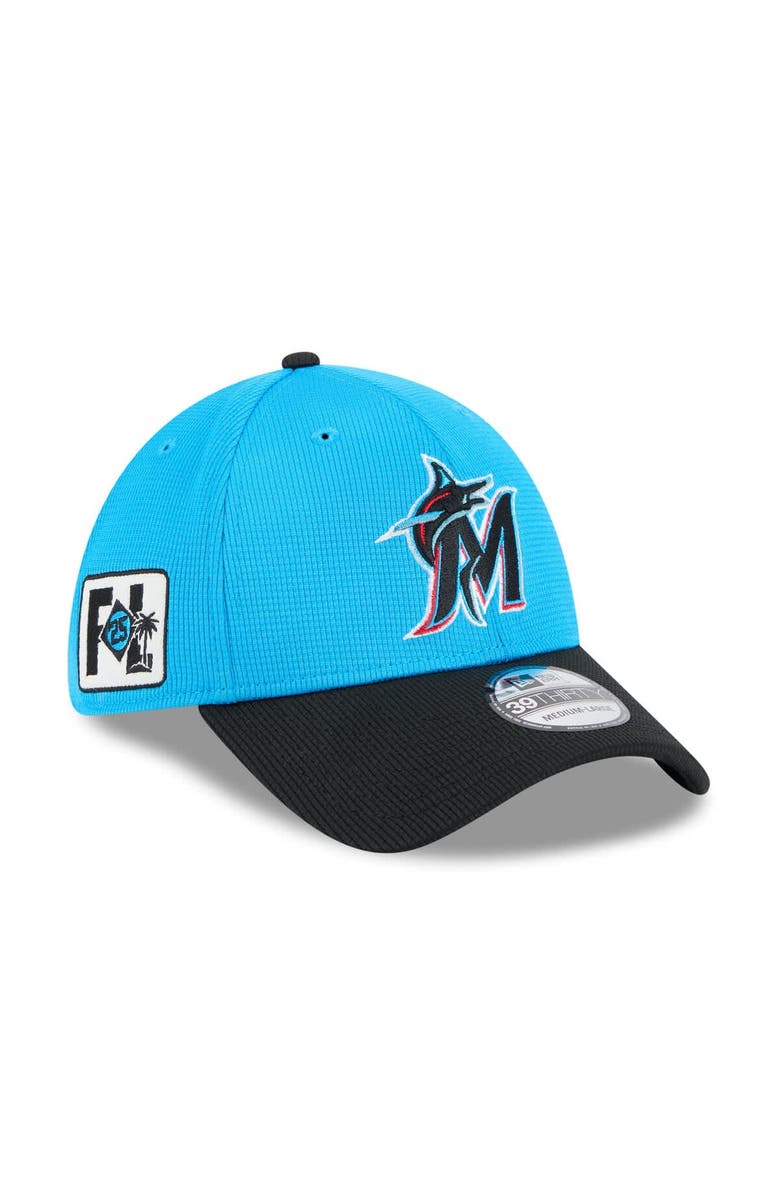 New Era Men's New Era  Blue/Black Miami Marlins 2025 Spring Training 39THIRTY Flex Hat, Alternate, color, 