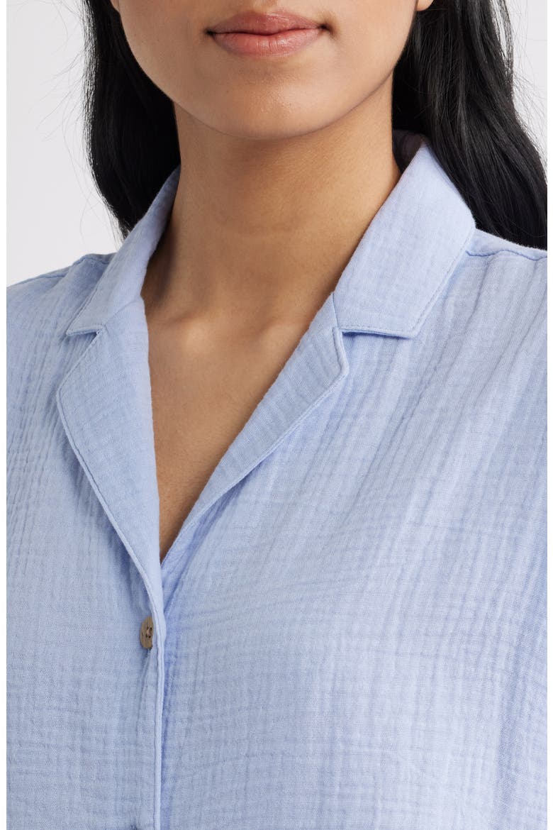 Lexi Gauze Top, Alternate, color, LIGHT DENIM