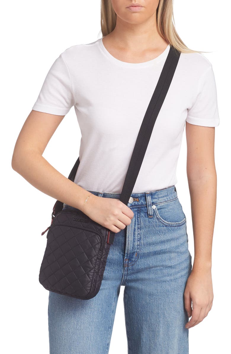 MZ Wallace Metro Crossbody Bag, Alternate, color, Black