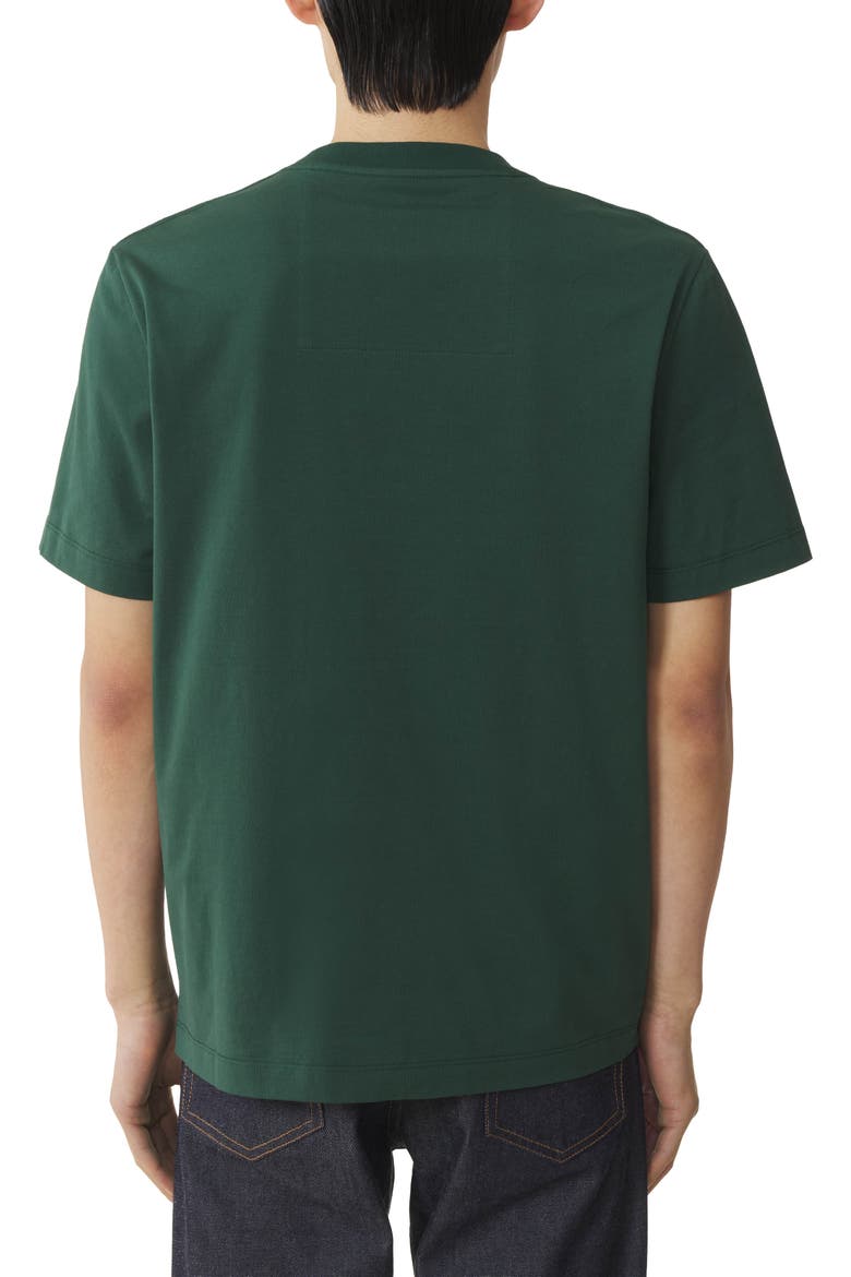 Mother And Child Flocked Cotton T-Shirt, Alternate, color, Pine Green