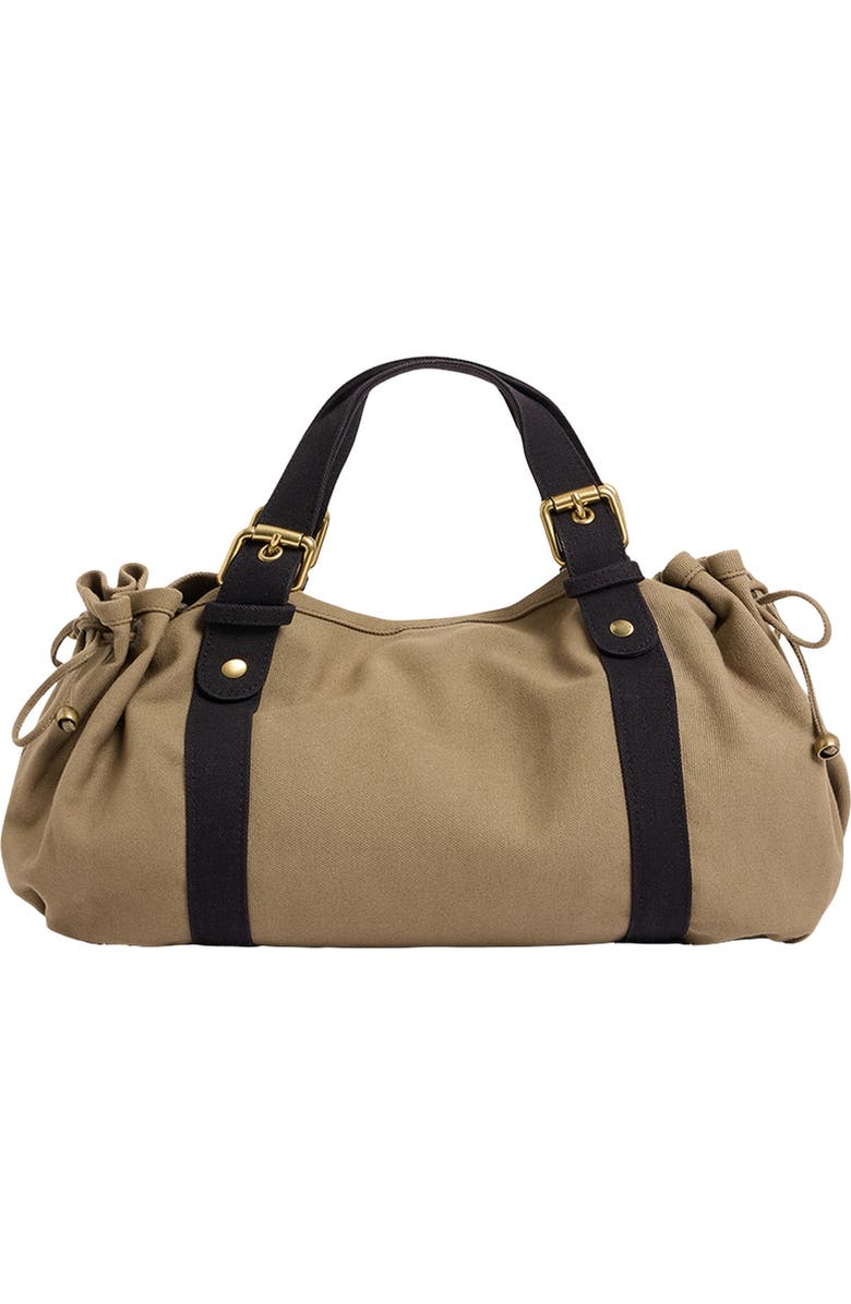 GERARD DAREL Bicolor 24H Canvas Handbag, Alternate, color, Khaki