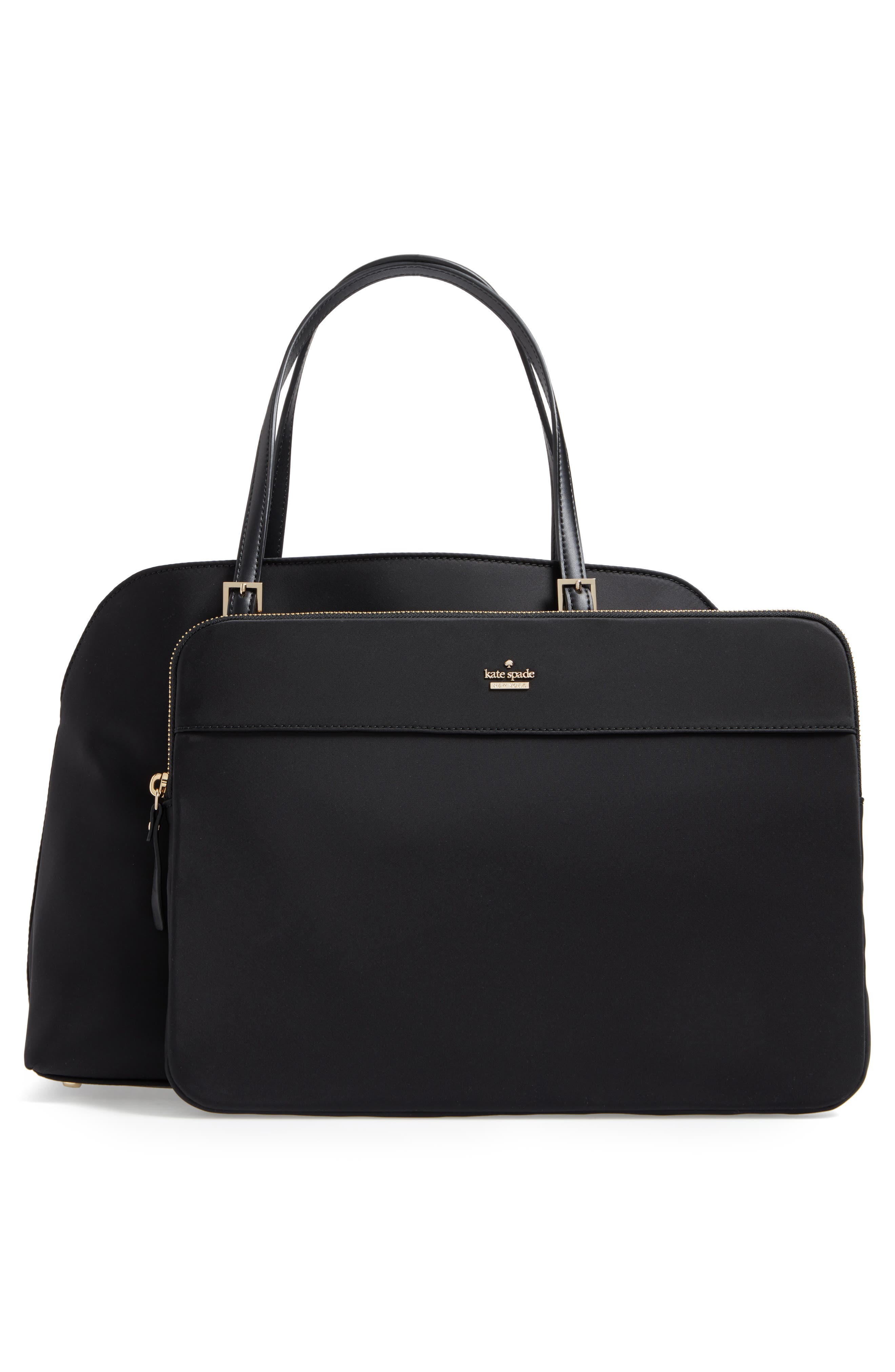 watson lane - marybeth nylon tote, Alternate, color, BLACK